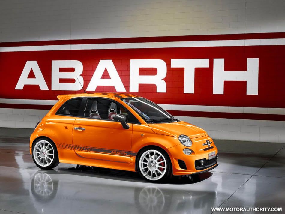 Orange Fiat 500