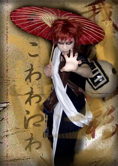 gaara   cosplay naruto