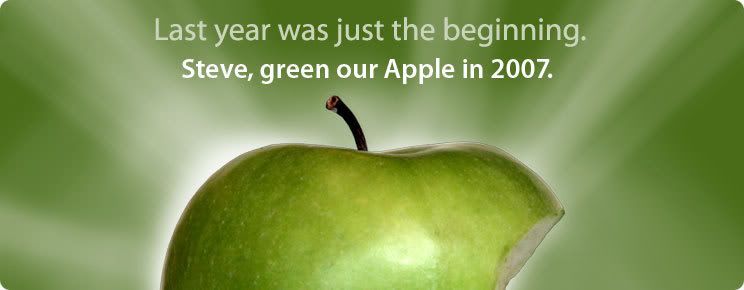 Apple not green enough