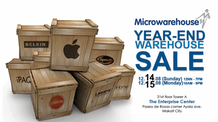 Microwarehouse Year-end Warehouse Sale 2008