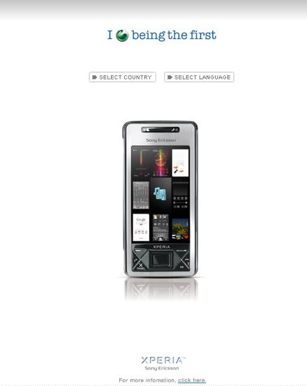 Sony Ericsson XPERIA X1 pre-order site now live