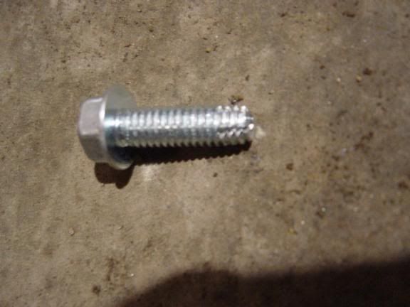 sheet metal screws. The sheet metal screws look
