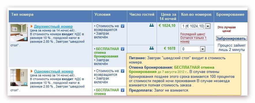 Вопросы по booking.com (часть 2)