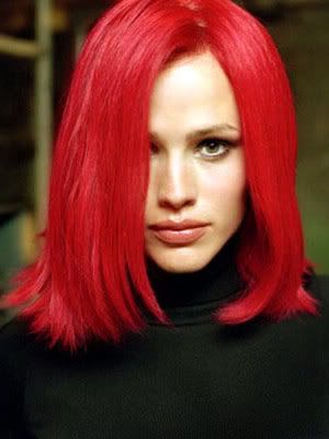 Jennifer Garner red hair Alias Actress Jennifer Garner (wore this red wig 
