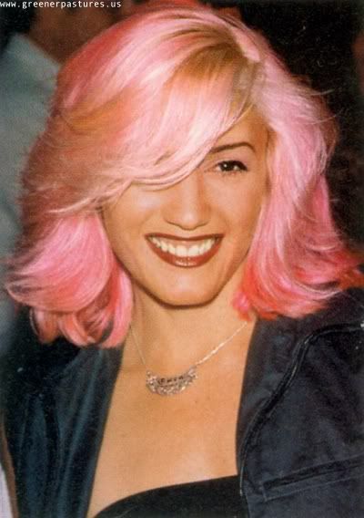 gwen stefani hair color. Gwen Stefani with Candy Pink