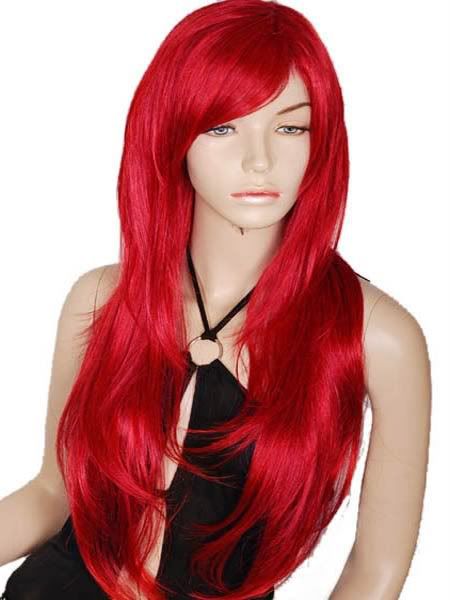 red hair colours 2010. Long Red Hair Wig