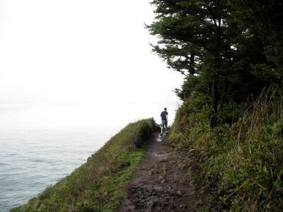 Hiking out to Cape Lookout