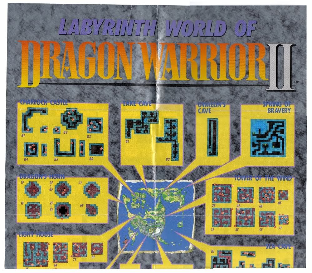 DW2 Labyrinth Map update - General Dragon Quest/Dragon Warrior - Dragon 