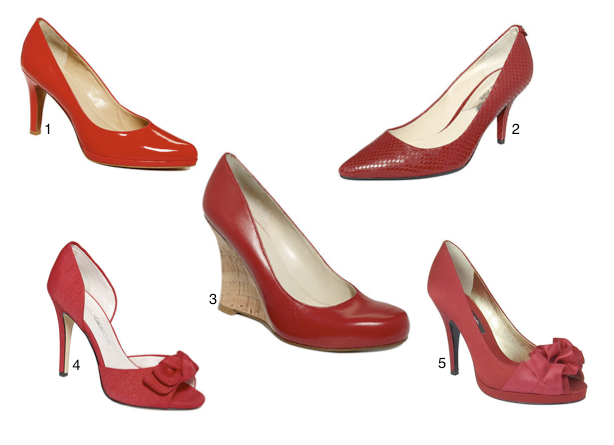 macy's red pumps