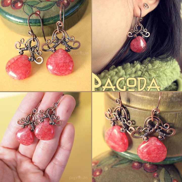 pagoda earrings