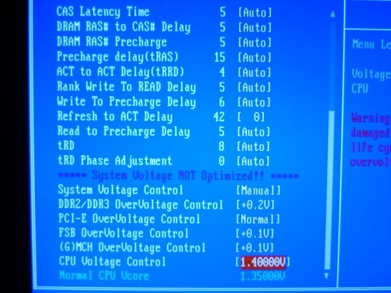 Problems with e6550 overclock