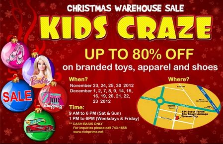 kids craze warehouse sale 2012