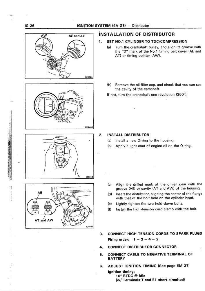 AE92 GTS Coupe distributor wiring FUN! - Toyota Nation Forum : Toyota