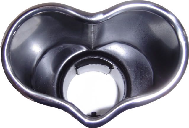 LOVE HEART. Exhaust Tip. Stainless Steel. Universal Fit