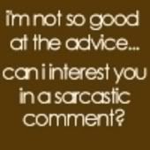 sarcastic comment