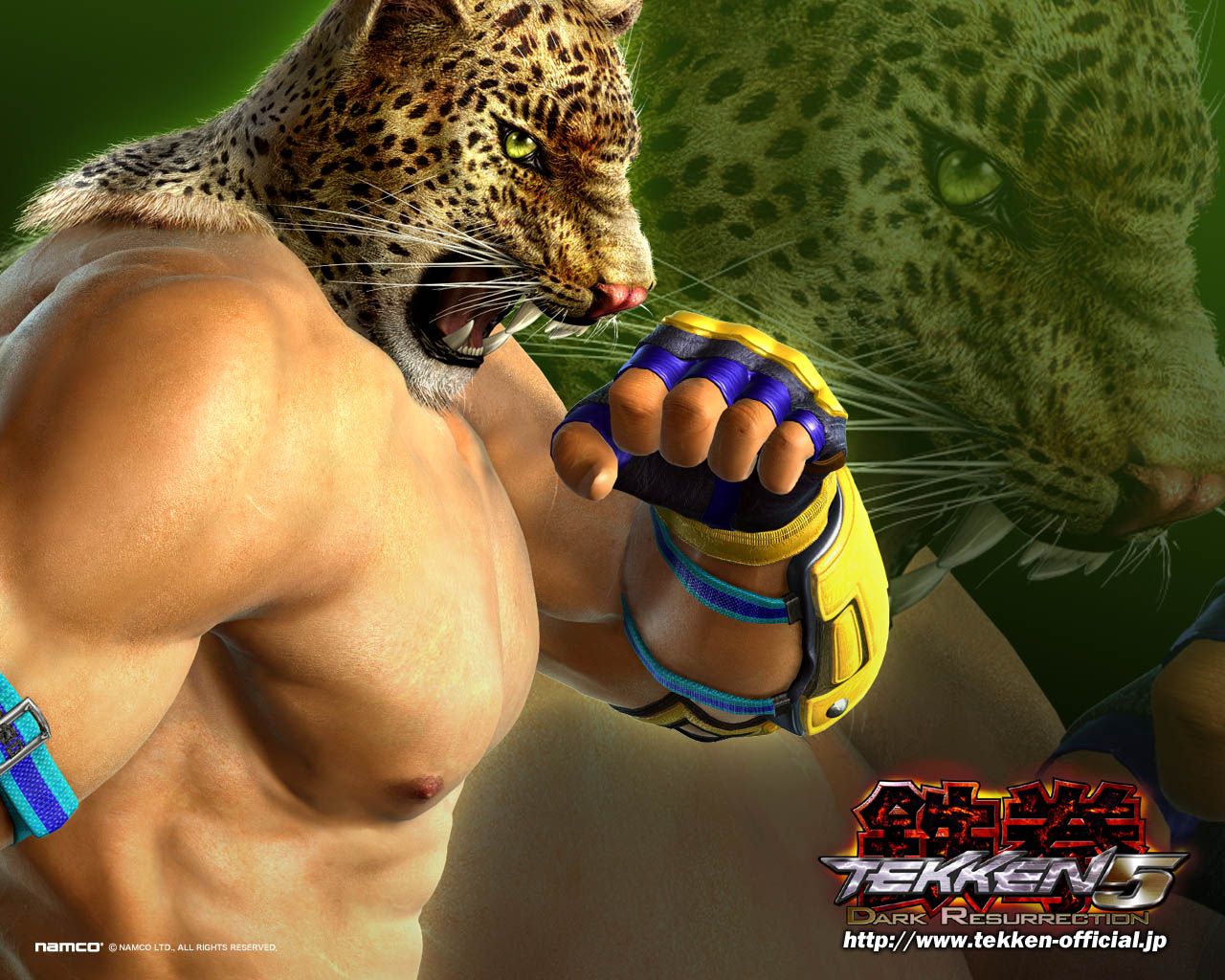 Pics-Wallpapers-Extra Large-Video Game-Background :: Tekken 5-King 2-WP-1280 