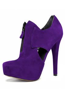 Donna Karen Purple shoe