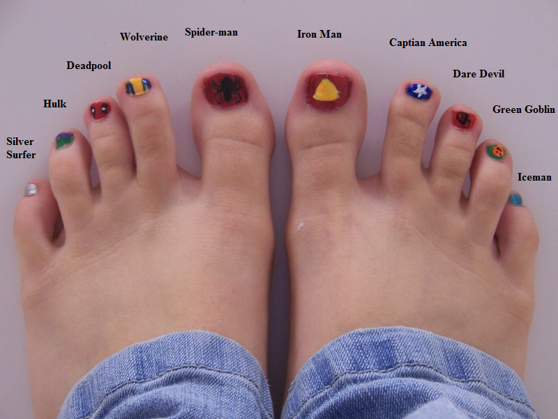 Marvel Pic of the Day – Marvel Pedicure