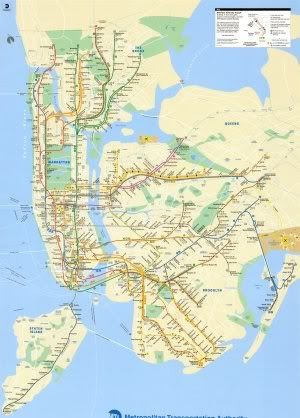 New York City Map 5 Boroughs