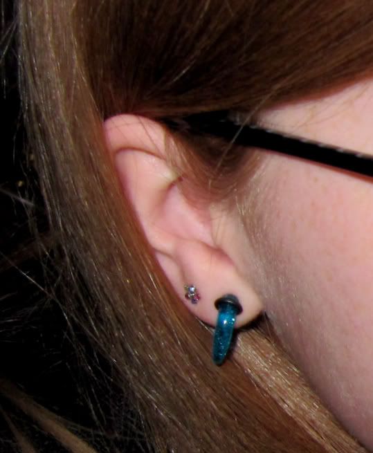 just my ears, but i am stretching..at a 6g right now :]