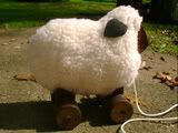 Wooden Pull Toy Sheep - You pick color!