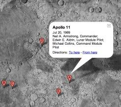 Tampilan Google Moon yang diambil Boingboing
