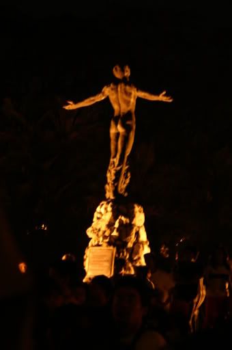 The UP Oblation by night