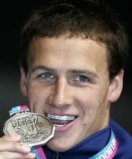 Ryan Lochte, of the United States, Swimming