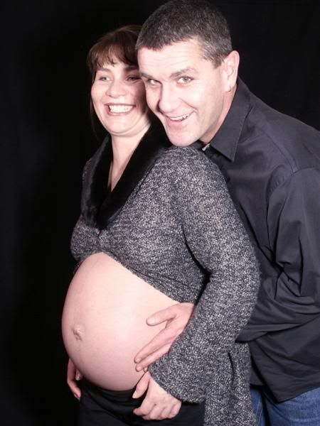 The happy pregnant couple