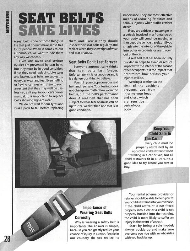 Seatbelts Save Lives. Search Results: Seatbelts Save