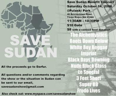 Save Sudan Show Flyer