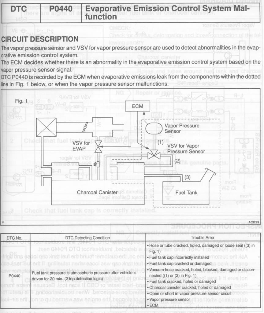 Check engine codes toyota echo