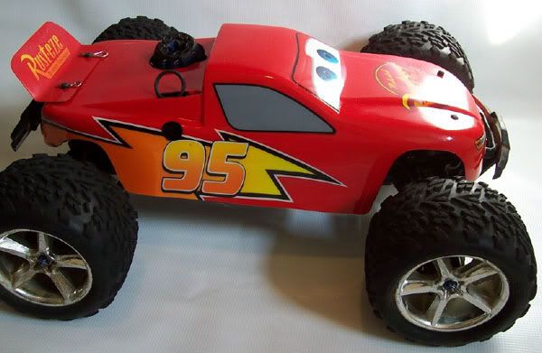 traxxas slash lightning mcqueen body