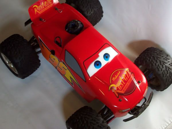 traxxas slash lightning mcqueen body