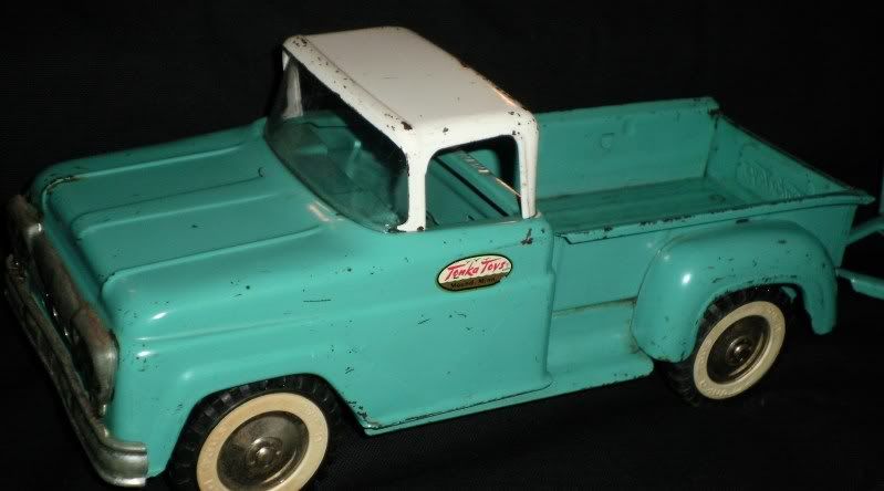 Best Used Trucks >> Ultra Rare Vintage Tonka Toy Truck w/ trailer pressed ... Best Used Trucks >> Ultra Rare Vintage Tonka Toy Truck w/ trailer pressed ...