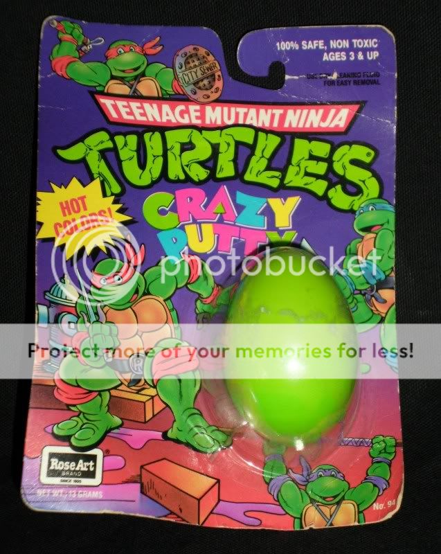 1990 Teenage Mutant Ninja Turtles TMNT MOC Silly Putty Crazy Putty 