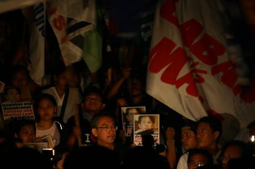 David with the activists