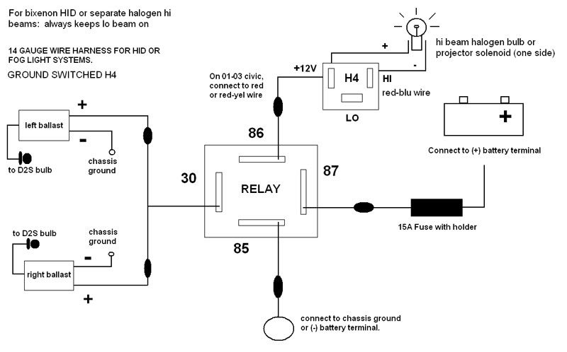 Hid ballast 12v 35w схема подключения - 88 фото