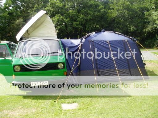VW T25 campervan awning UKCampsite.co.uk Motorhomes and Campervans ...